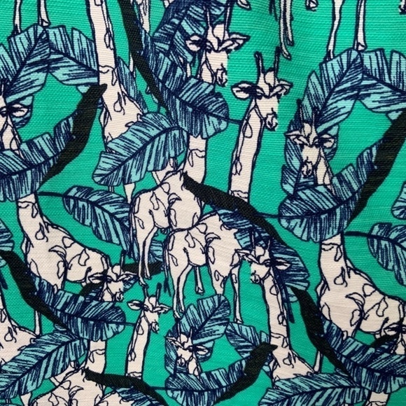 TALBOTS Petites Giraffe Print Cotton Shift Dress Unlined US Sz 8p - Picture 10 of 11